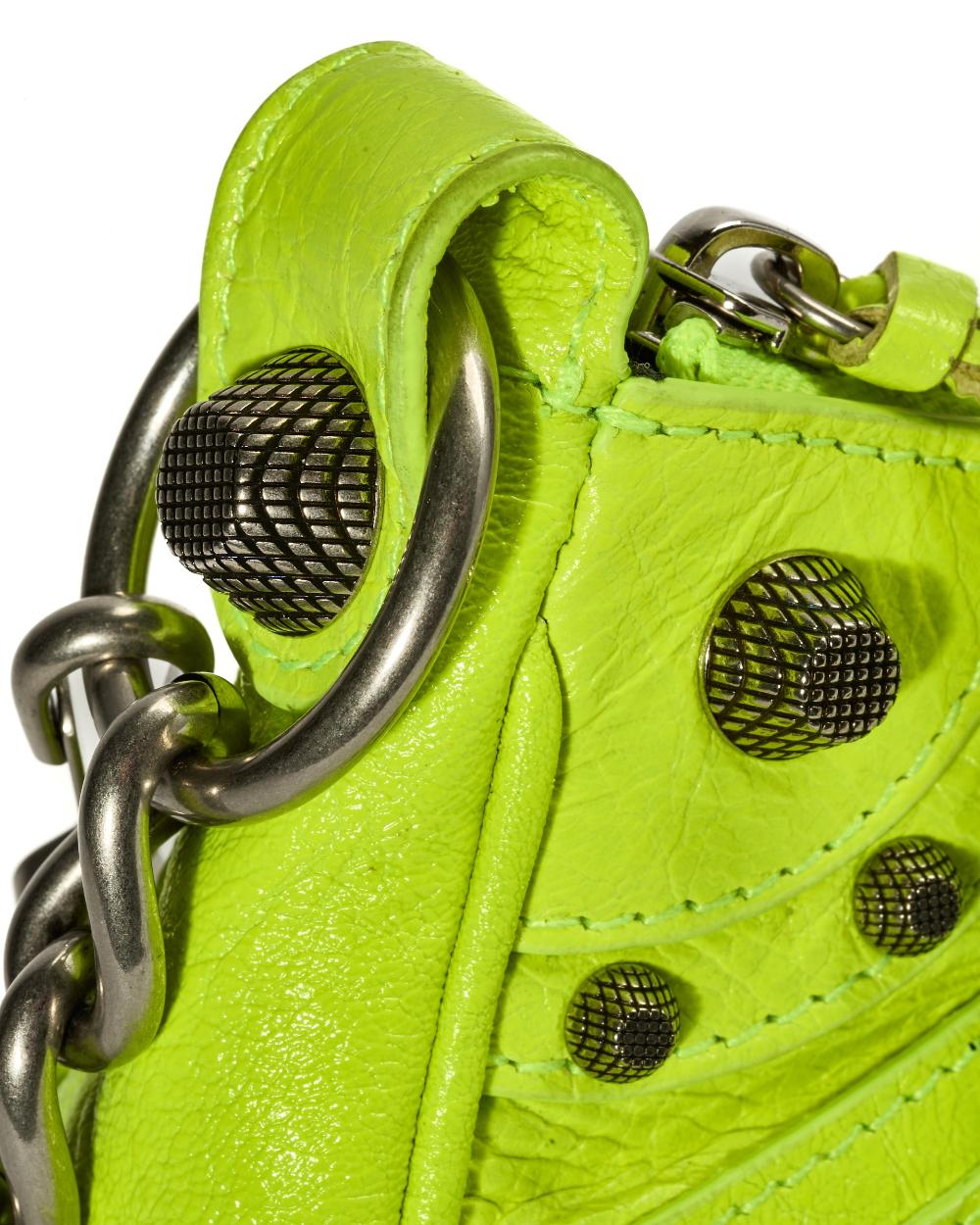 Yellow Leather Balenciaga Shoulder Bag