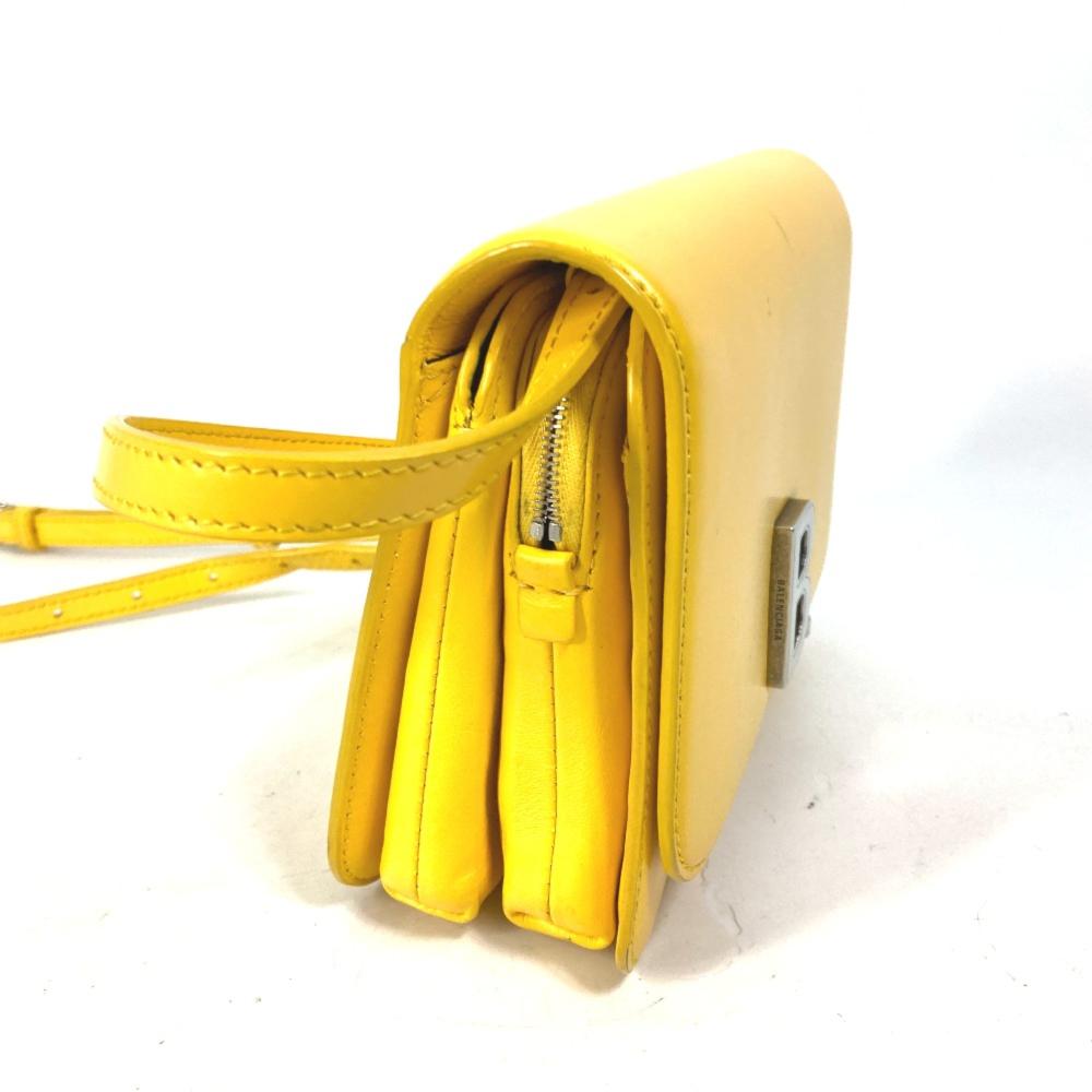 Yellow Leather Balenciaga Shoulder Bag