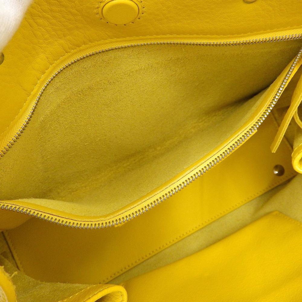 Yellow Leather Balenciaga Handbag