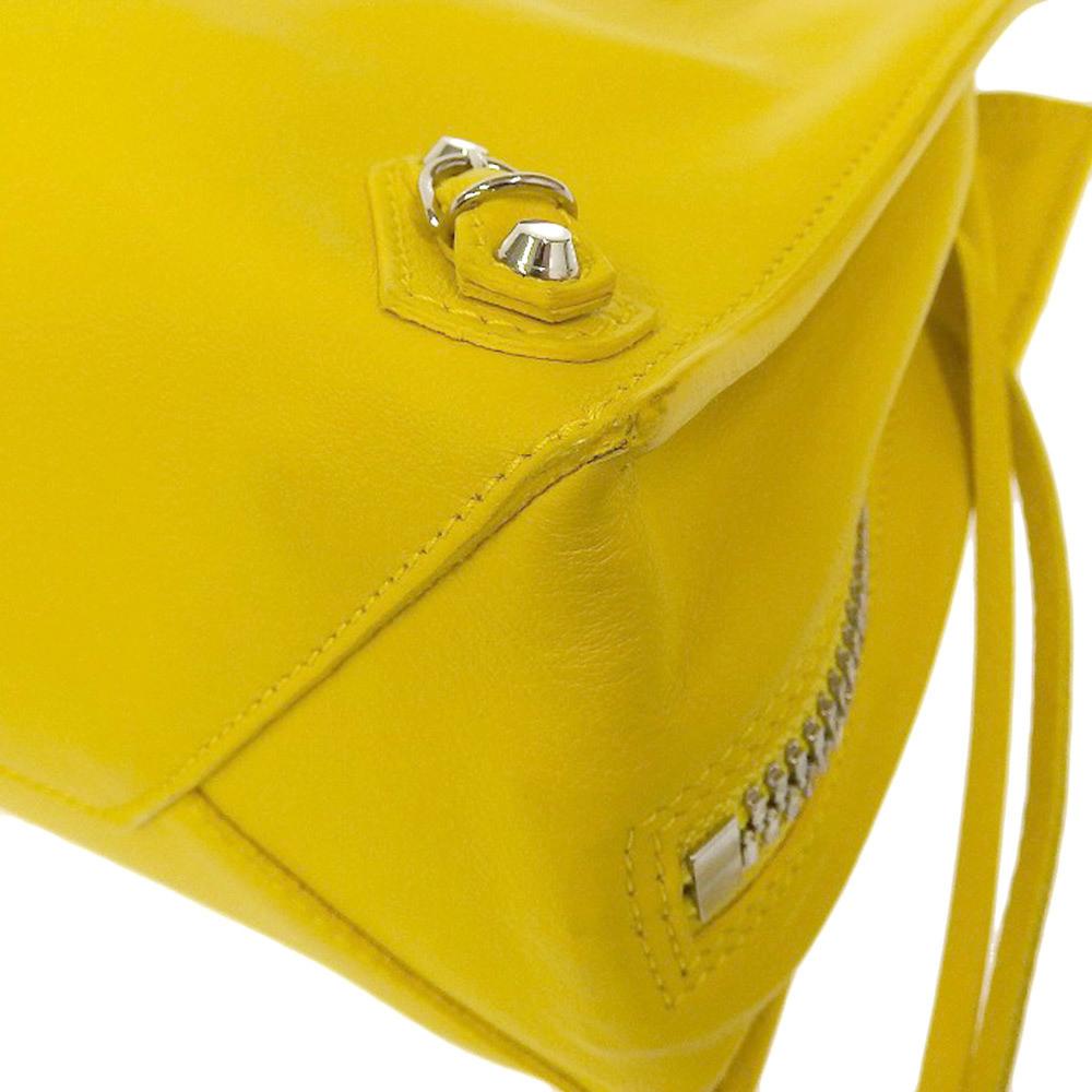 Yellow Leather Balenciaga Handbag