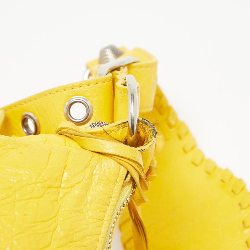 Yellow Leather Balenciaga Shoulder Bag
