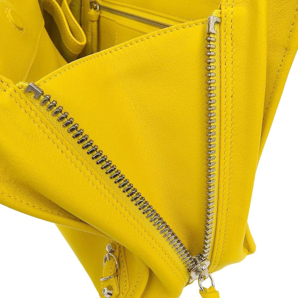Yellow Leather Balenciaga Handbag