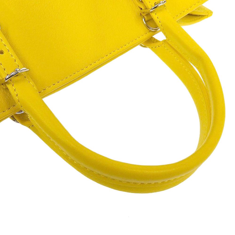 Yellow Leather Balenciaga Handbag
