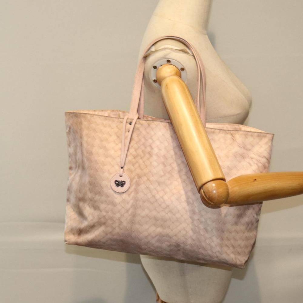 Beige Canvas Bottega Veneta Tote