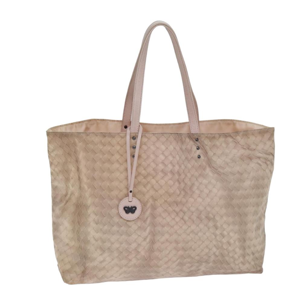Beige Canvas Bottega Veneta Tote
