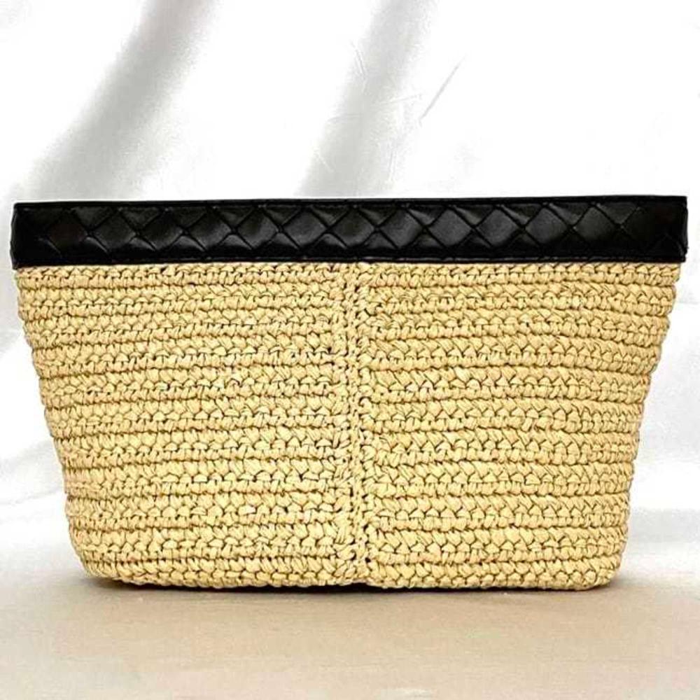 Beige Fabric Bottega Veneta Clutch
