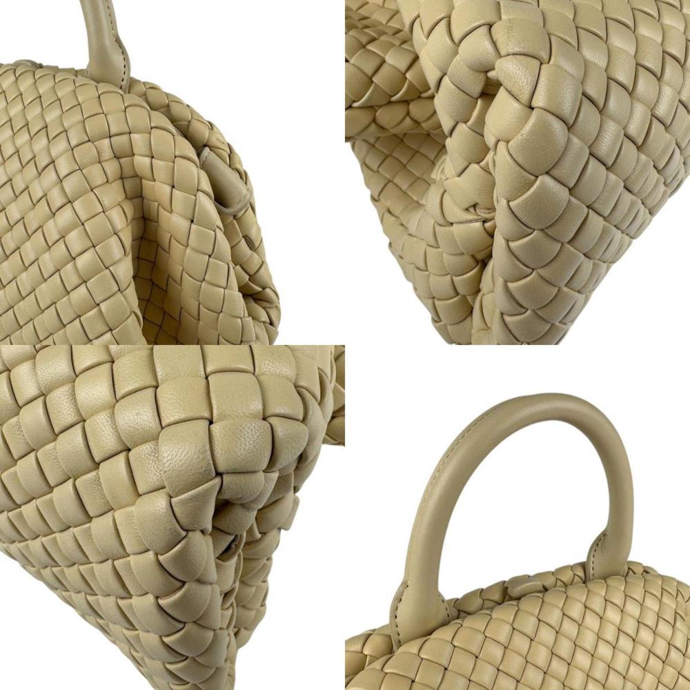 Beige Fabric Bottega Veneta Shoulder Bag