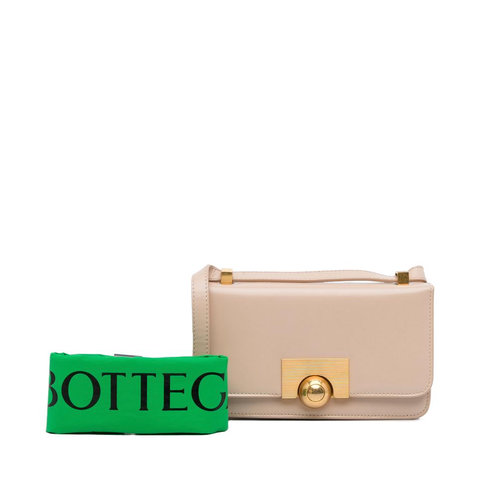 Beige Leather Bottega Veneta Crossbody Bag