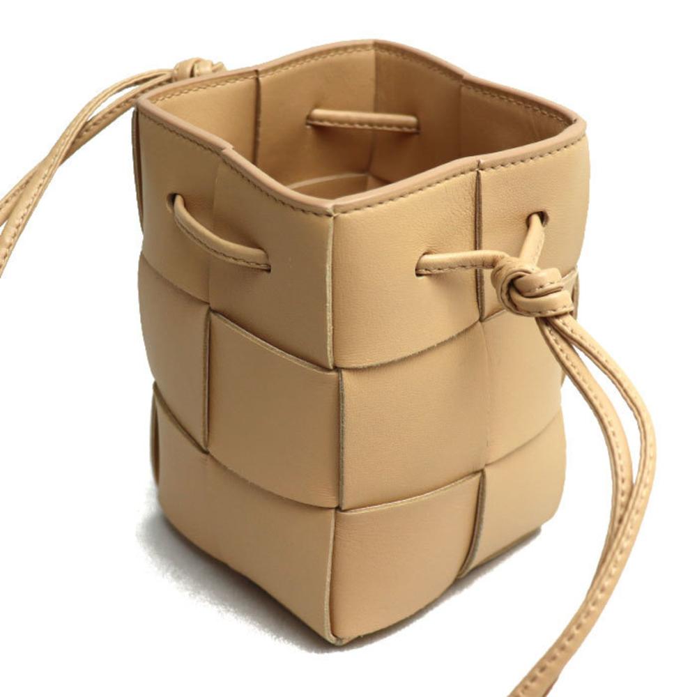 Beige Leather Bottega Veneta Crossbody Bag