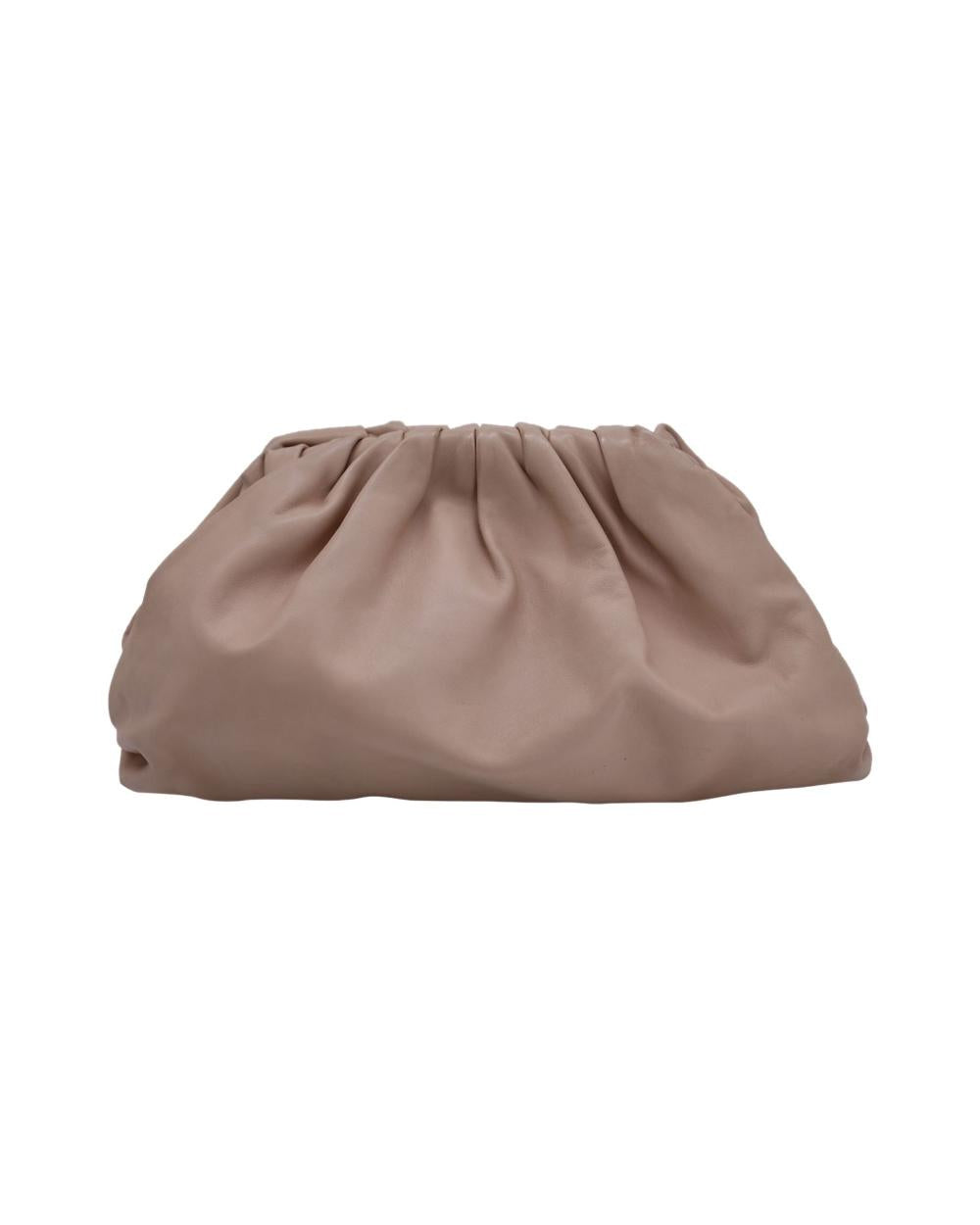Beige Leather Bottega Veneta Pouches