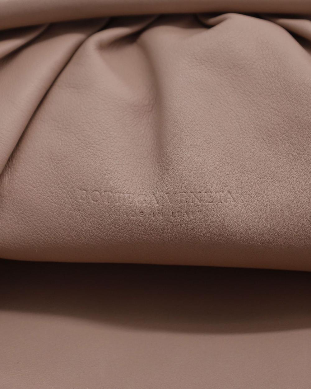 Beige Leather Bottega Veneta Pouches