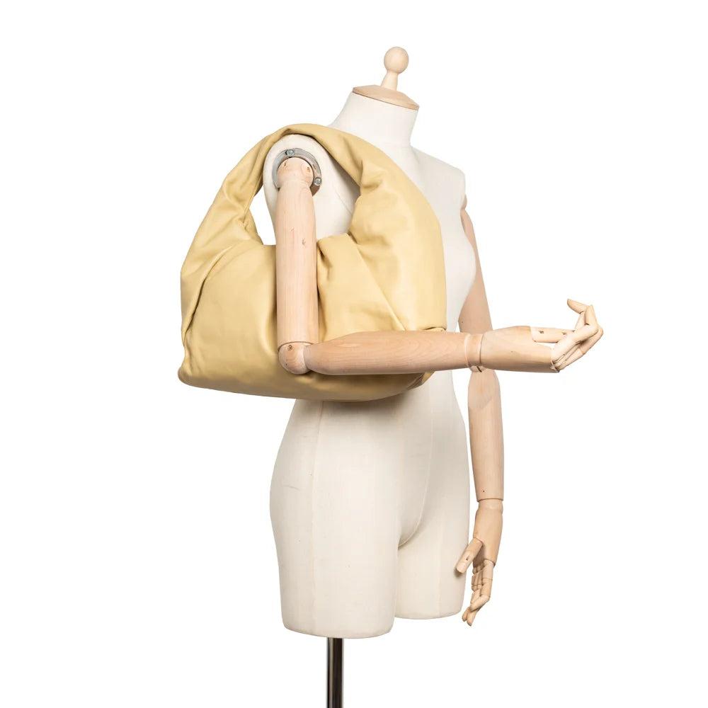 Beige Leather Bottega Veneta Handbag
