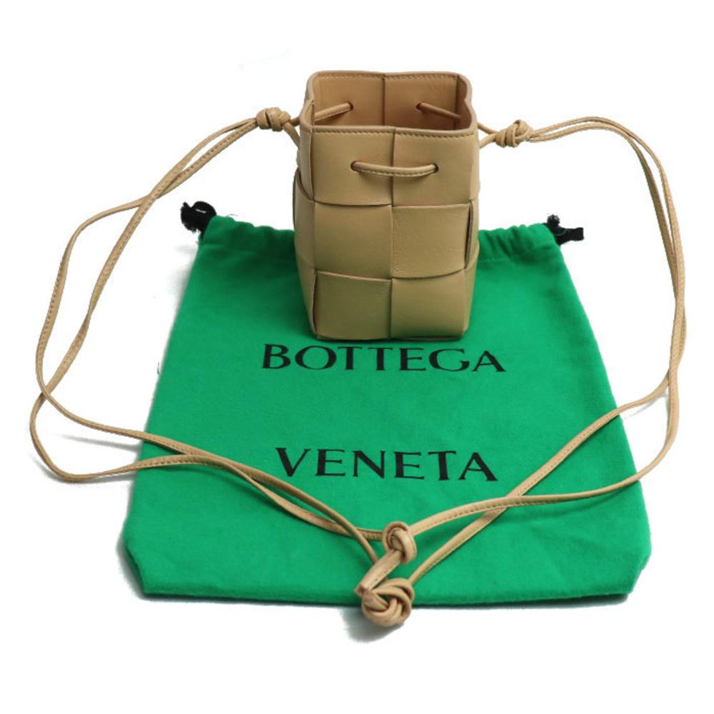 Beige Leather Bottega Veneta Crossbody Bag
