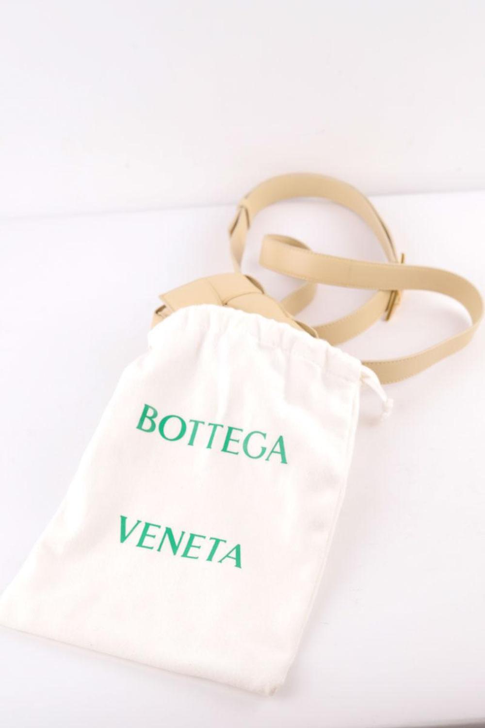 Beige Leather Bottega Veneta Shoulder Bag