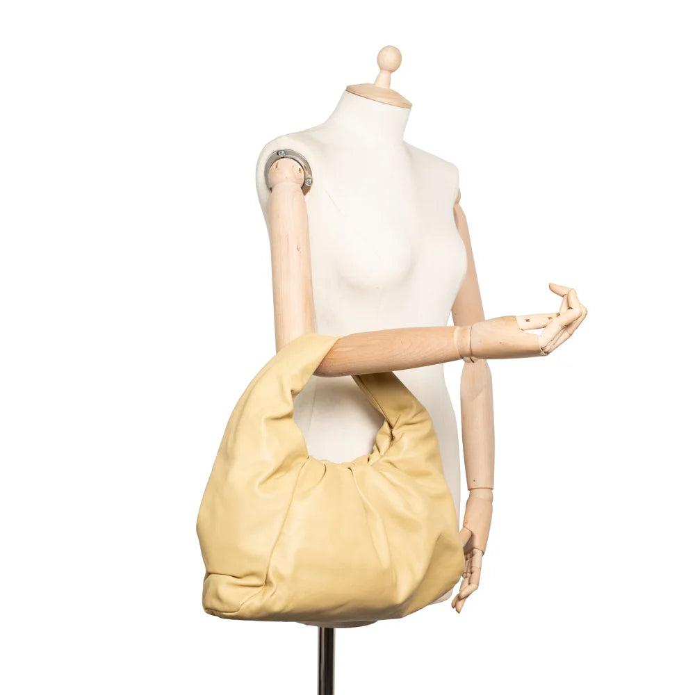 Beige Leather Bottega Veneta Handbag