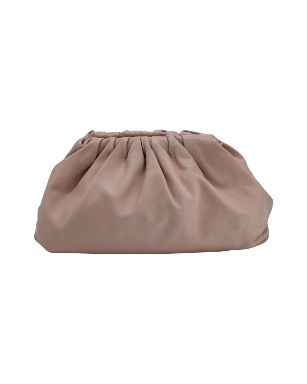 Beige Leather Bottega Veneta Pouches