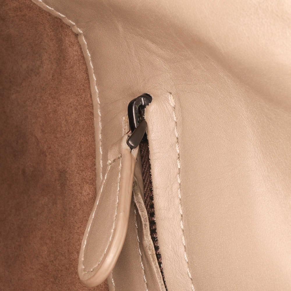 Beige Leather Bottega Veneta Tote