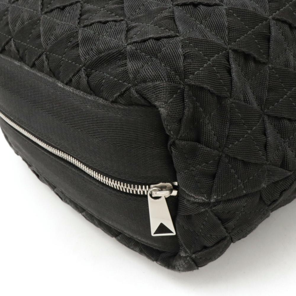 Black Canvas Bottega Veneta Shoulder Bag