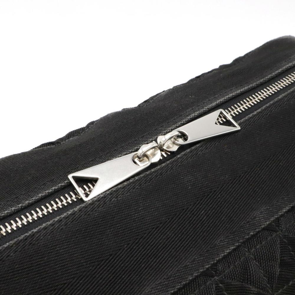 Black Canvas Bottega Veneta Shoulder Bag