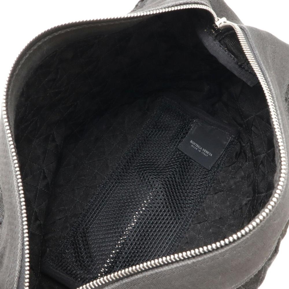 Black Canvas Bottega Veneta Shoulder Bag