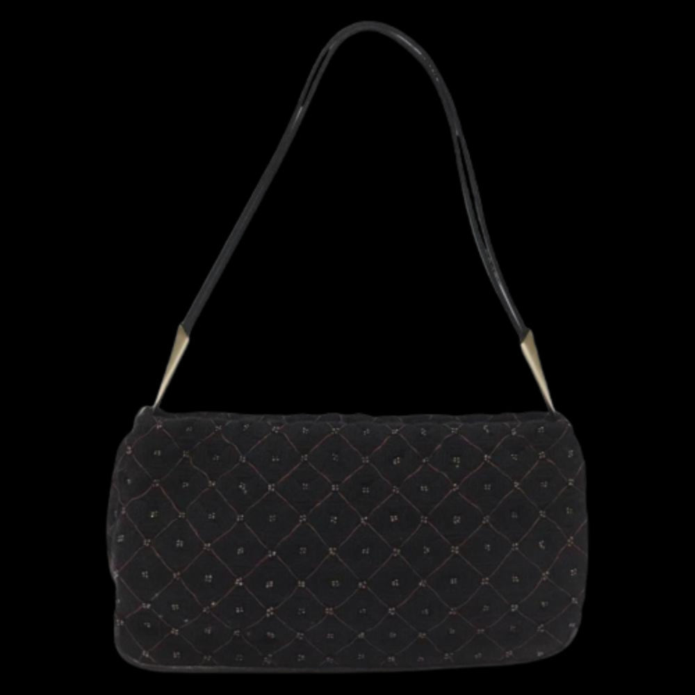 Black Cotton Bottega Veneta Shoulder Bag