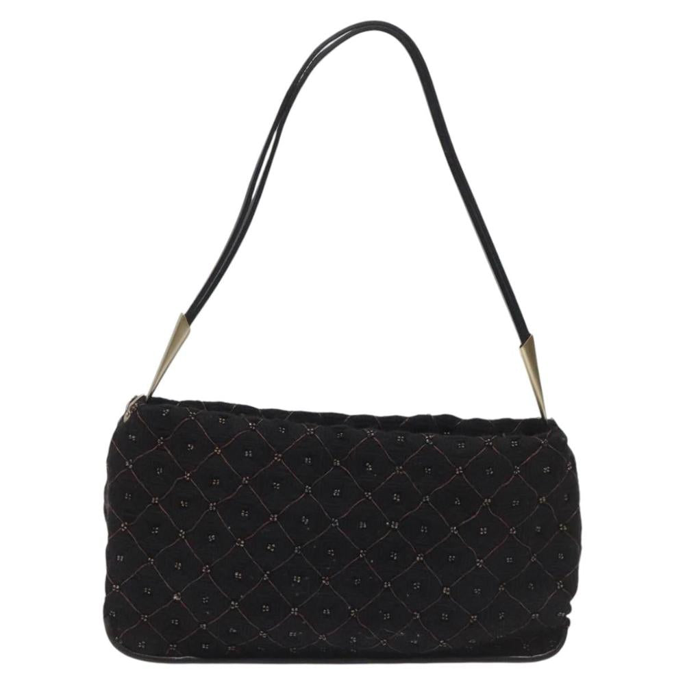 Black Cotton Bottega Veneta Shoulder Bag