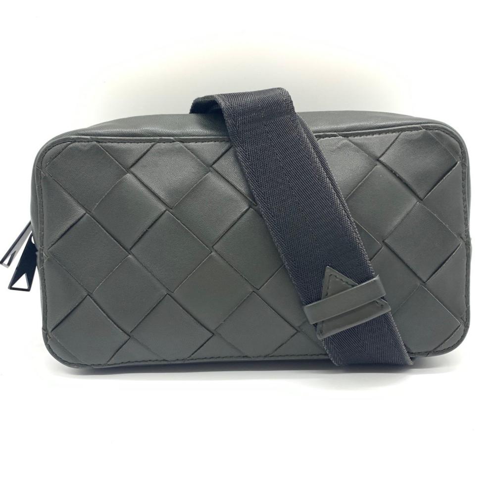 Black Fabric Bottega Veneta Crossbody Bag