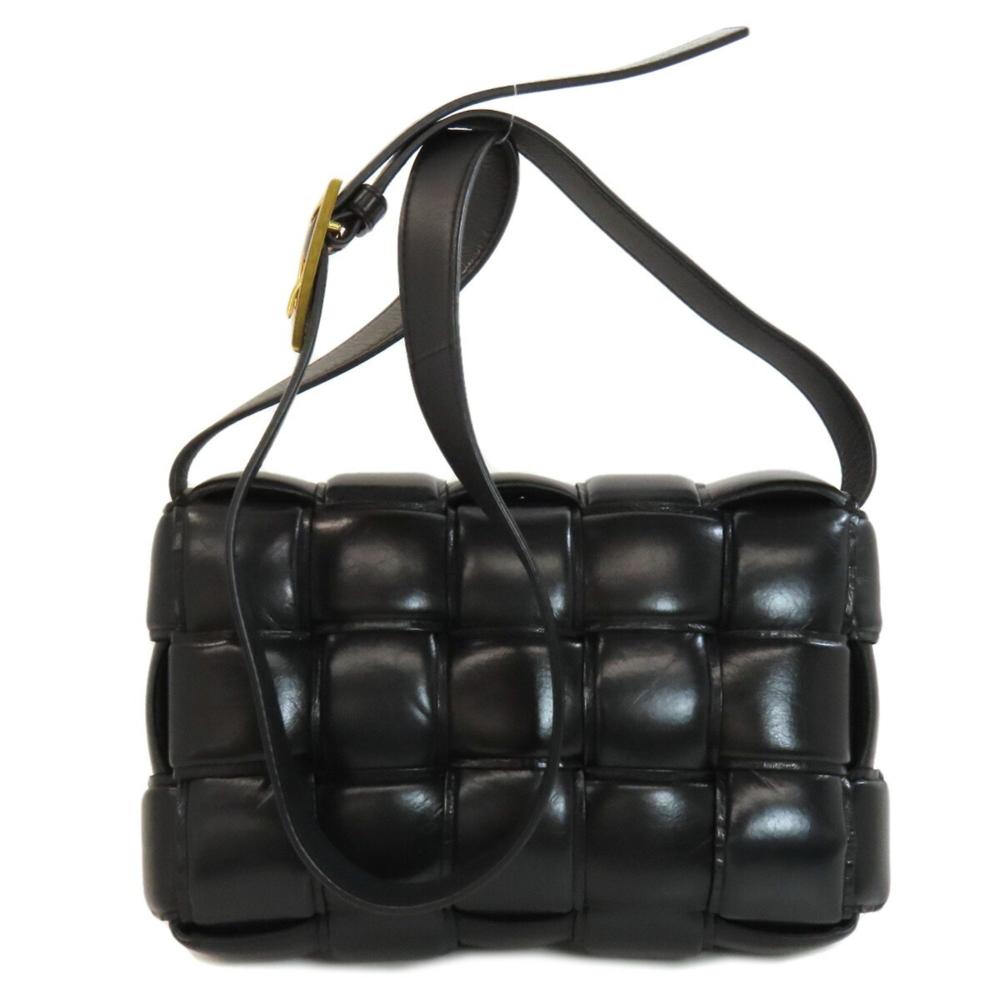 Black Fabric Bottega Veneta Shoulder Bag
