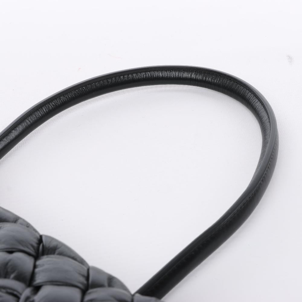 Black Leather Bottega Veneta Shoulder Bag