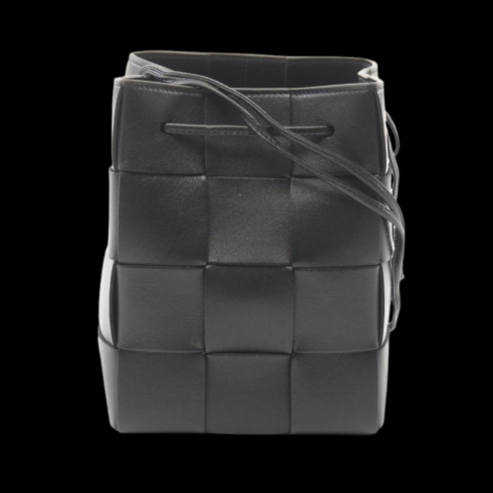 Black Leather Bottega Veneta Shoulder Bag