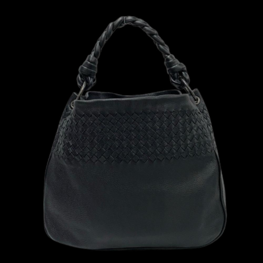 Black Leather Bottega Veneta Tote