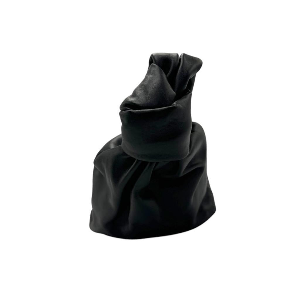 Black Leather Bottega Veneta Belt Bag
