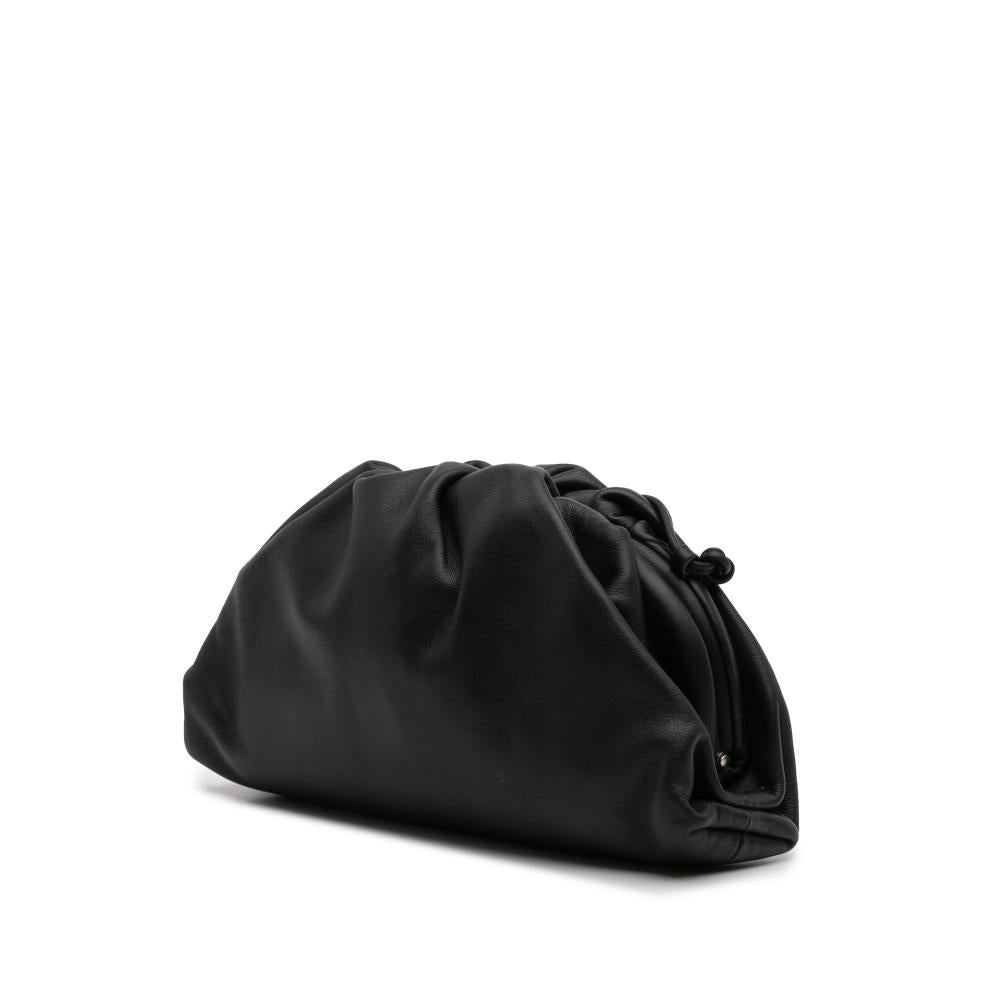 Black Leather Bottega Veneta Pouches
