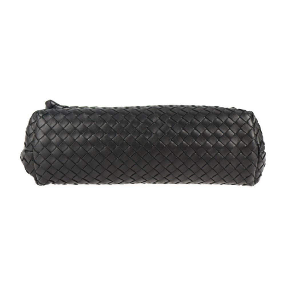 Black Leather Bottega Veneta Shoulder Bag