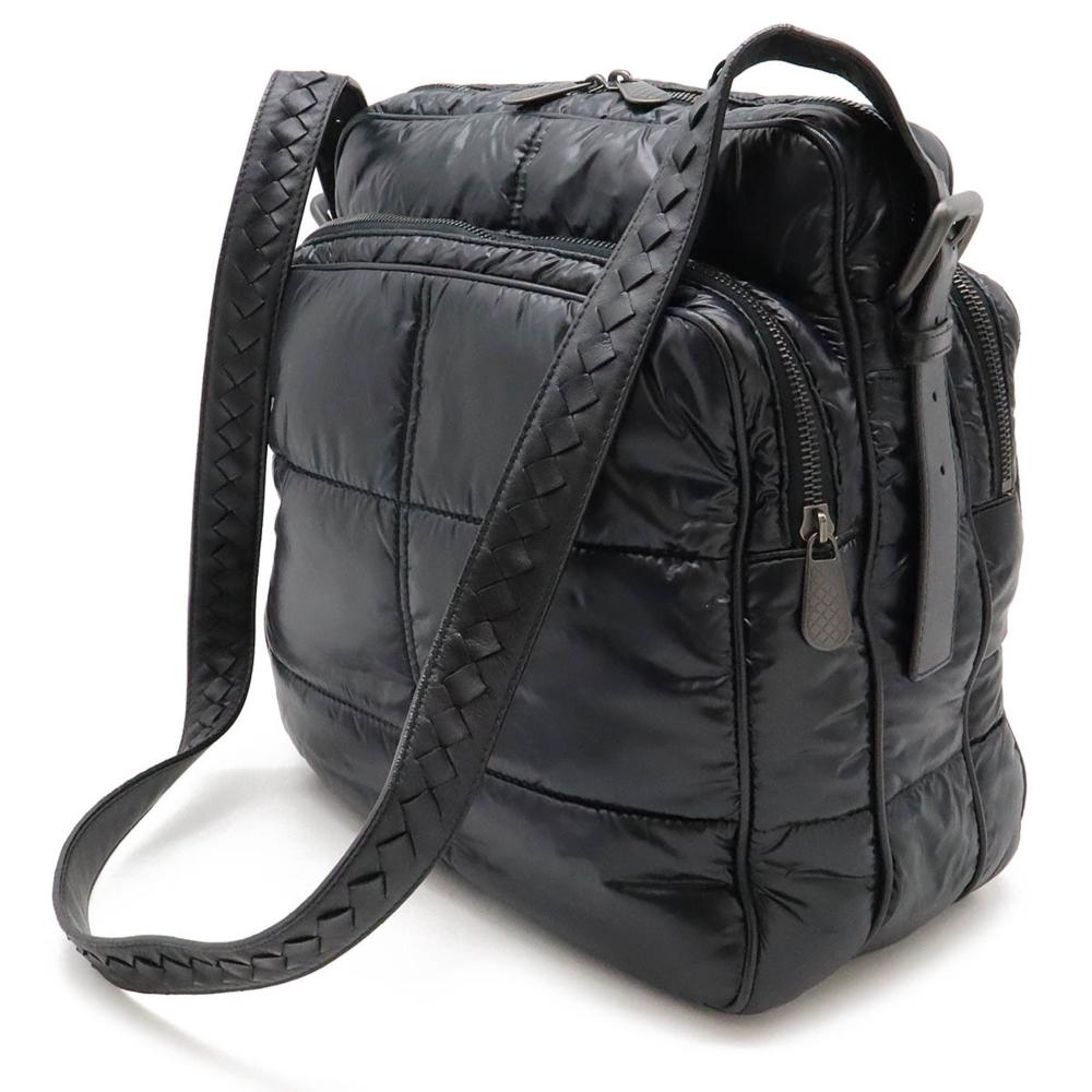 Black Leather Bottega Veneta Shoulder Bag