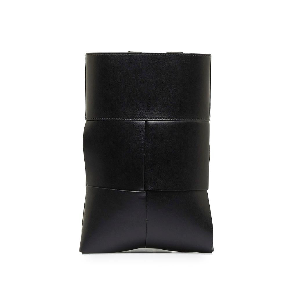 Black Leather Bottega Veneta Crossbody Bag