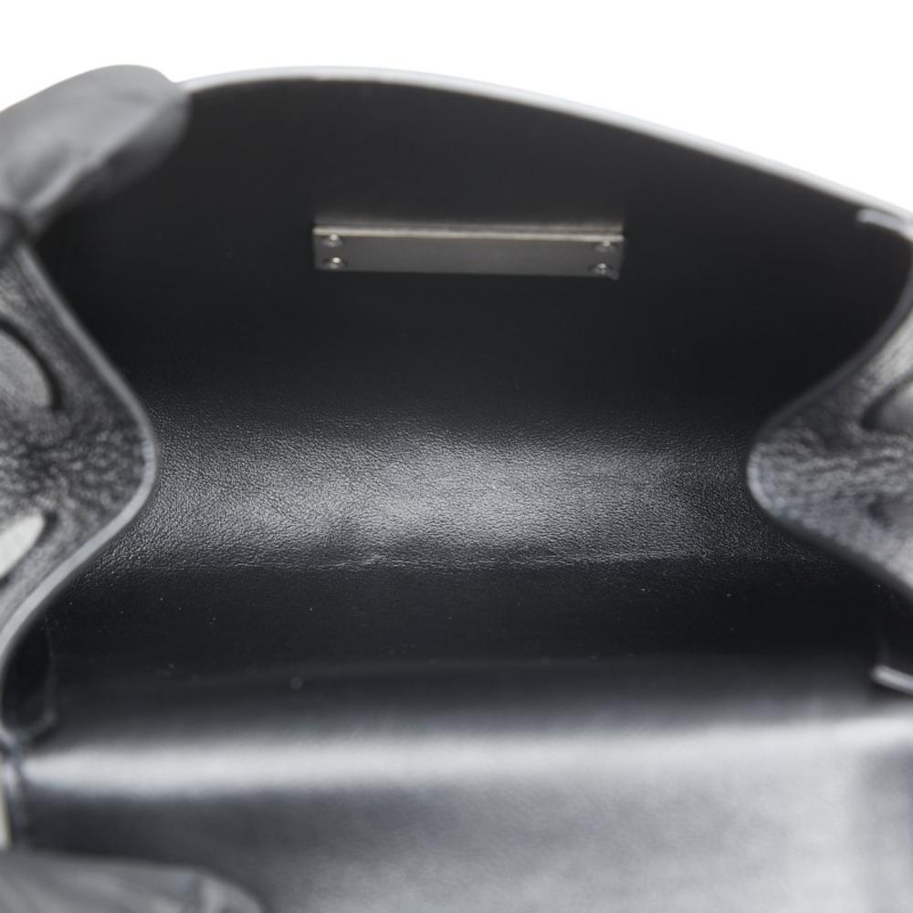 Black Leather Bottega Veneta Clutch