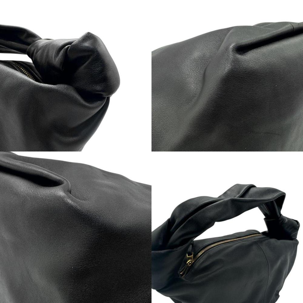 Black Leather Bottega Veneta Belt Bag