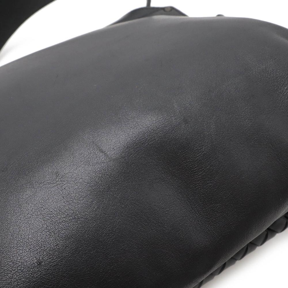 Black Leather Bottega Veneta Belt Bag