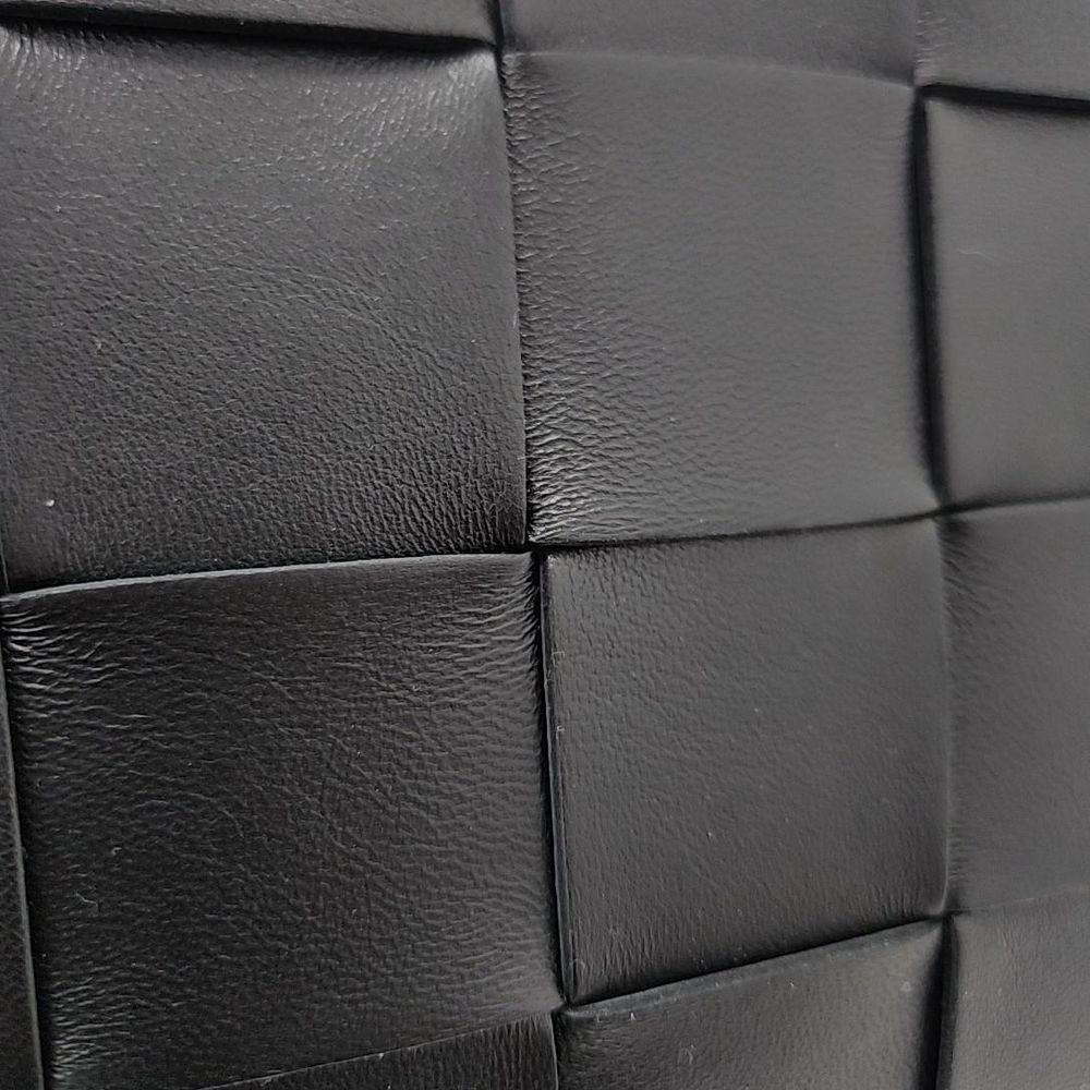 Black Leather Bottega Veneta Clutch