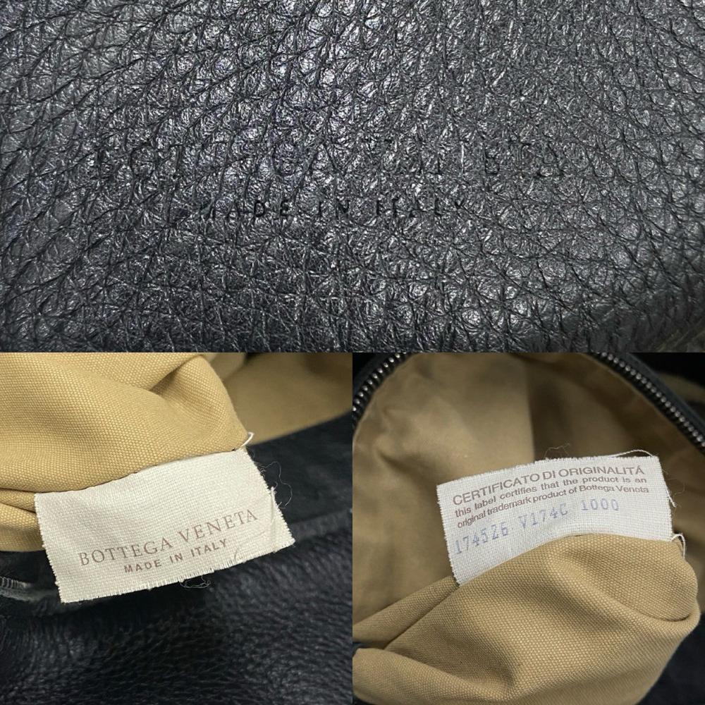 Black Leather Bottega Veneta Tote