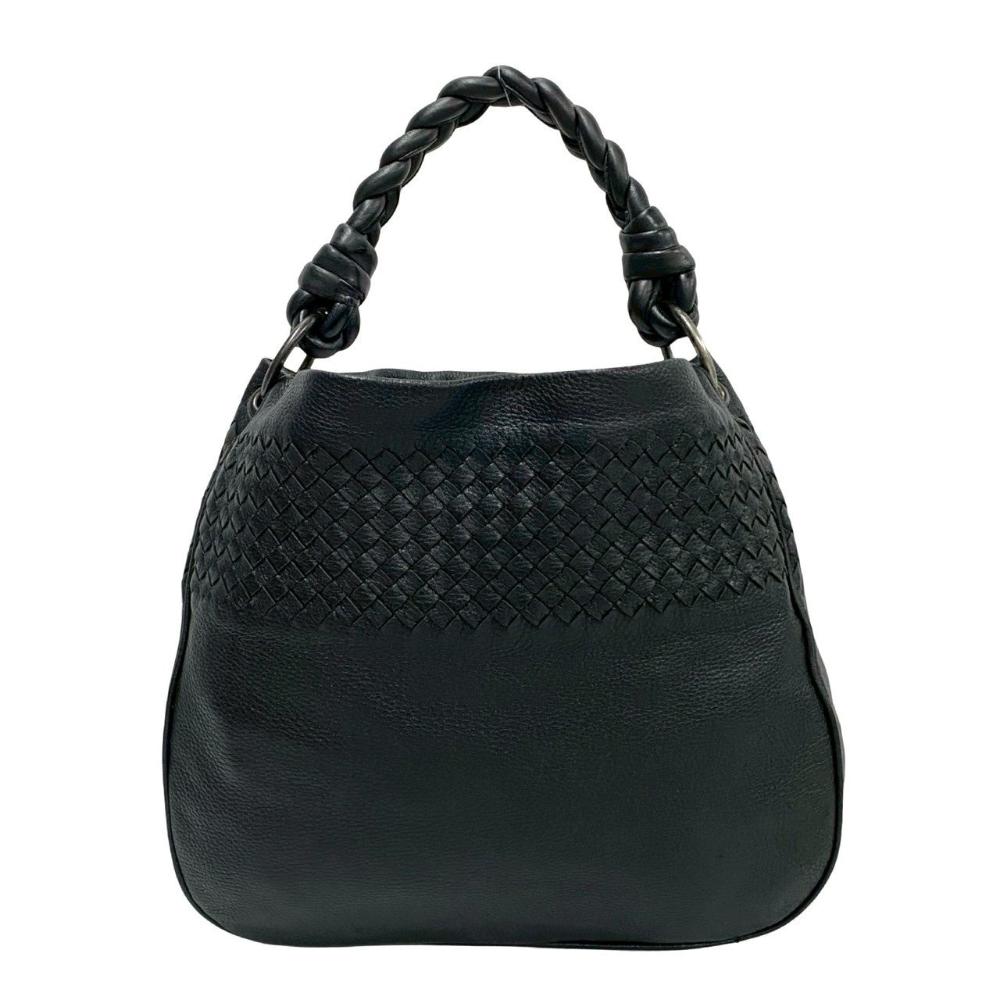 Black Leather Bottega Veneta Tote
