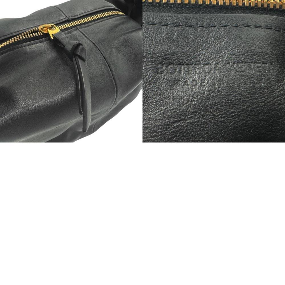 Black Leather Bottega Veneta Belt Bag