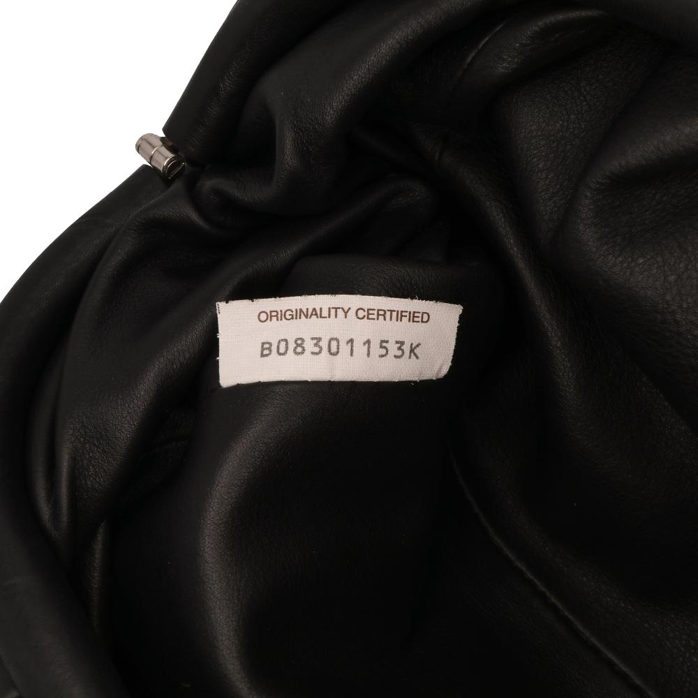 Black Leather Bottega Veneta Pouches