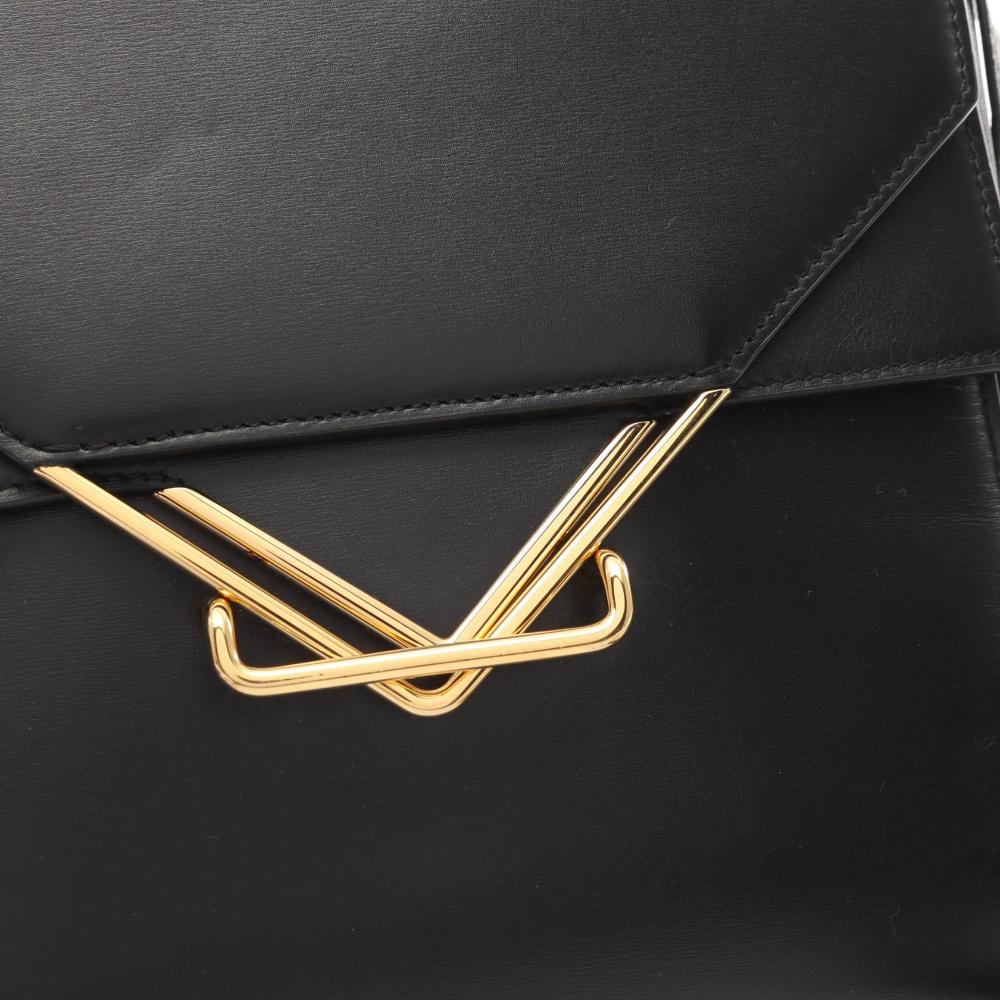 Black Leather Bottega Veneta Shoulder Bag