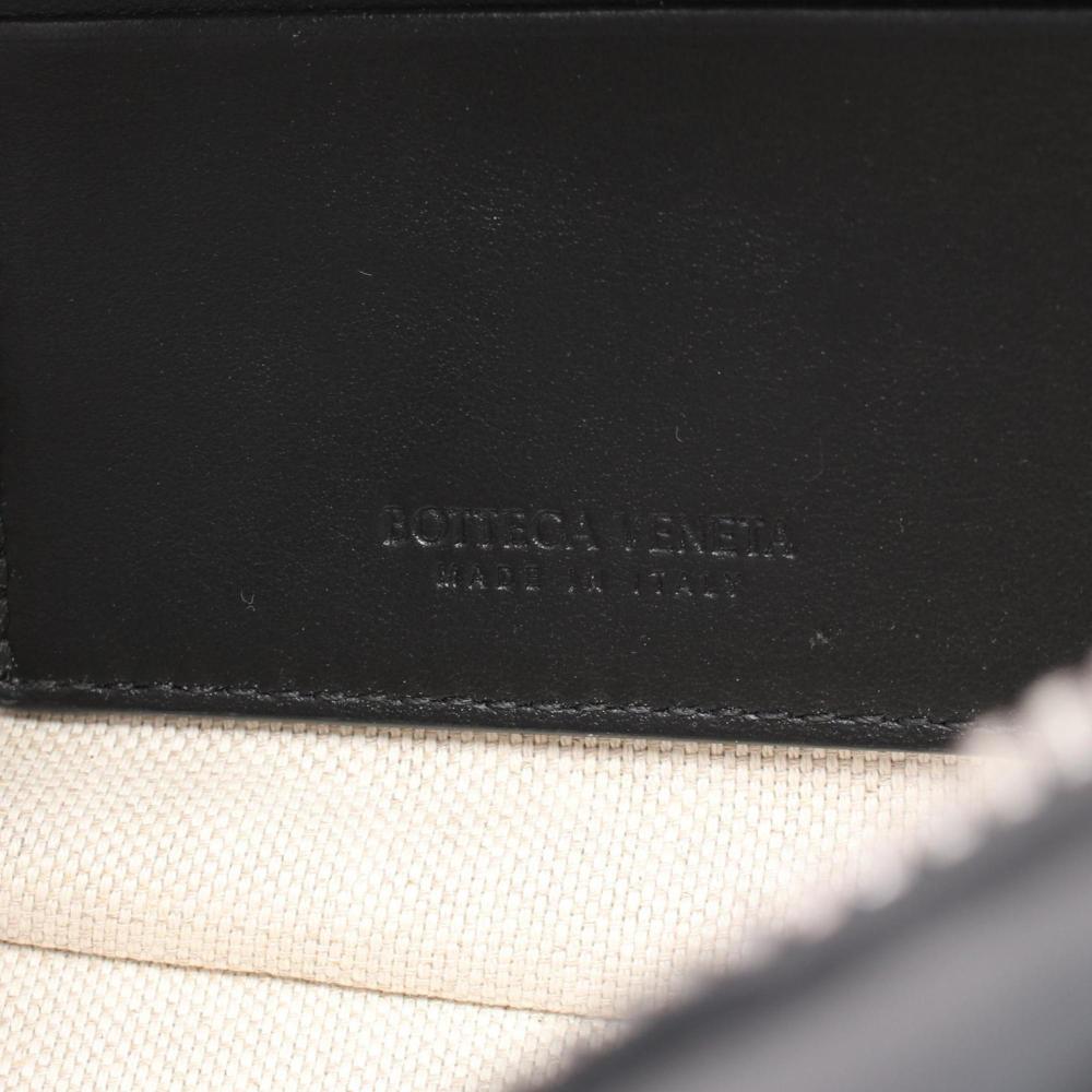 Black Leather Bottega Veneta Pouches