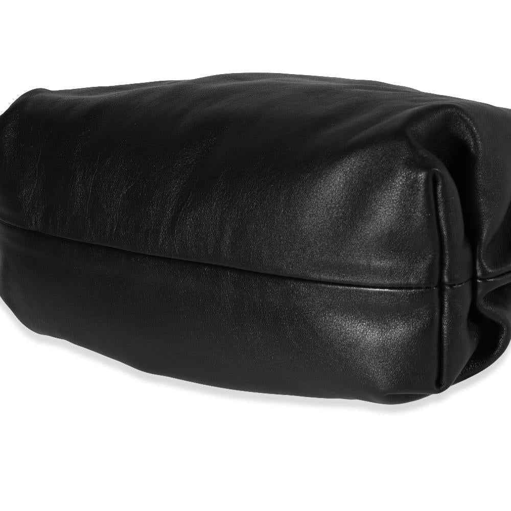 Black Leather Bottega Veneta Pouches