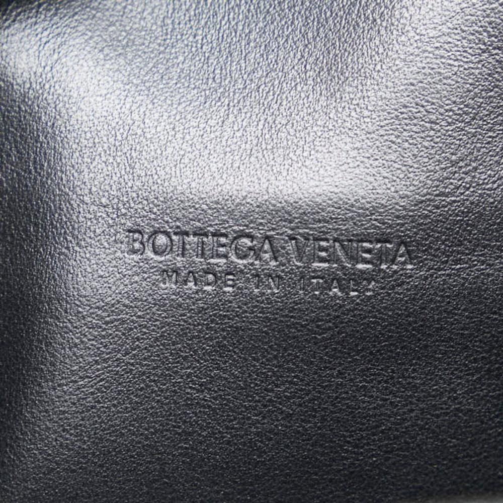 Black Leather Bottega Veneta Clutch