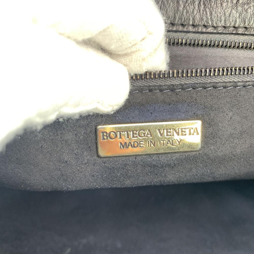 Black Leather Bottega Veneta Shoulder Bag