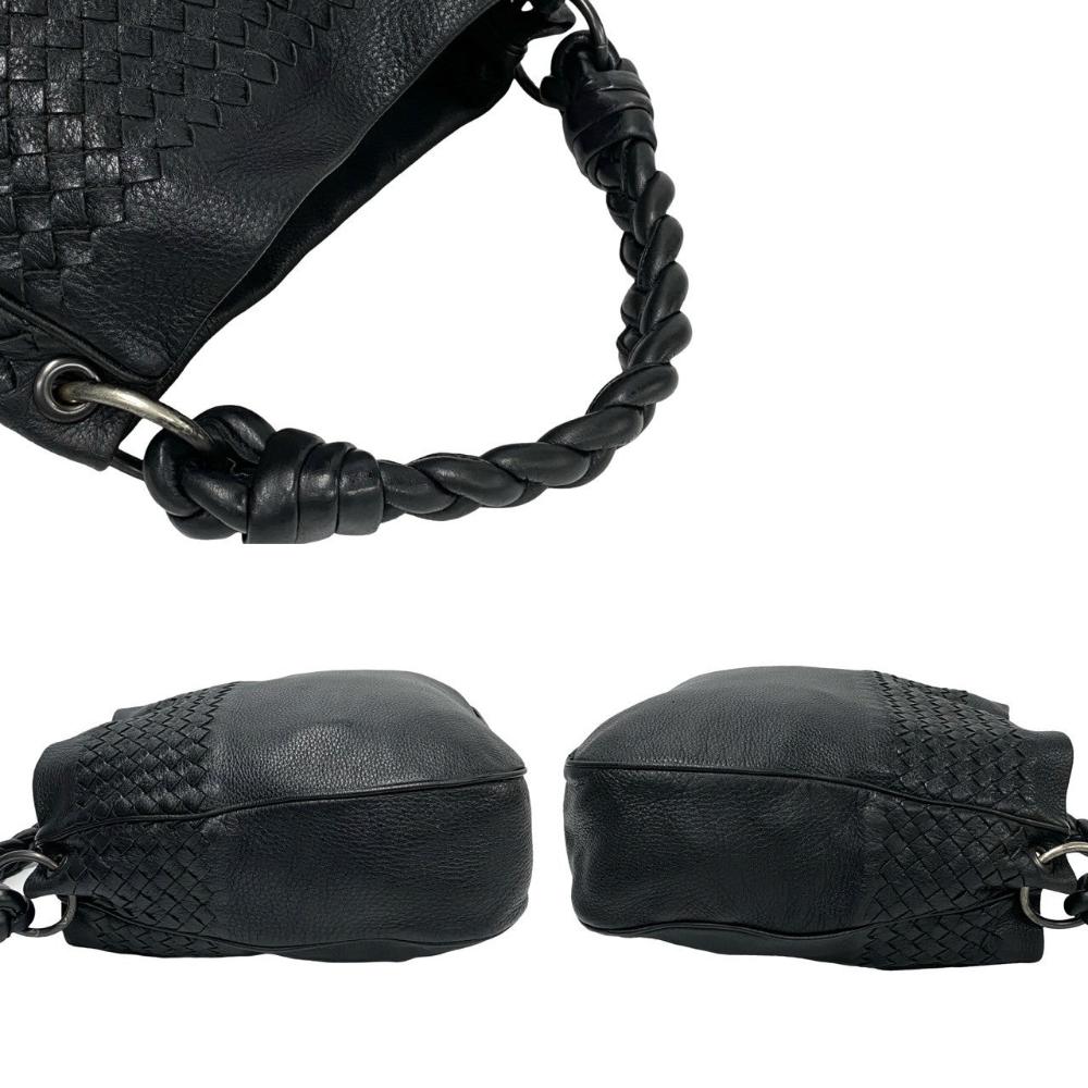 Black Leather Bottega Veneta Tote